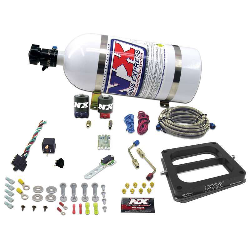 NITROUS EXPRESS 50070-10 - Pro Power Nitrous Plate Kit 100-500hp Dominator image