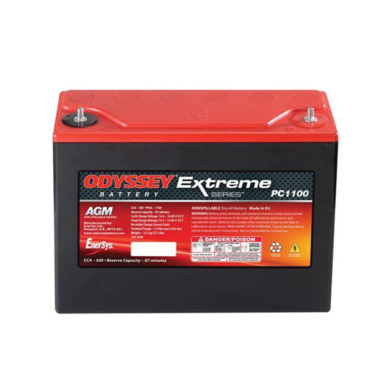 ODYSSEY BATTERY ODS-AGM40E - Battery 500CCA/650CA M6 Stud Terminal image