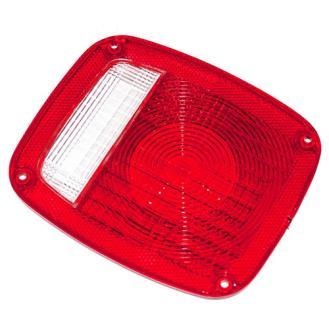 OMIX-ADA 12404.01 - Tail Lamp Lens; 76-06 Je ep CJ/Wrangler YJ/TJ - O image