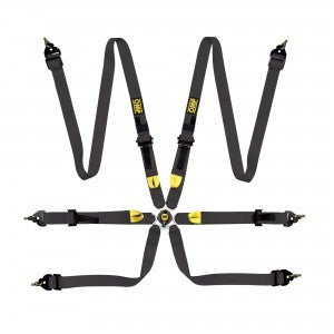 OMP RACING, INC. DA0-0208-A01-071 - First 2 Harness Black Clip In 6 Point image