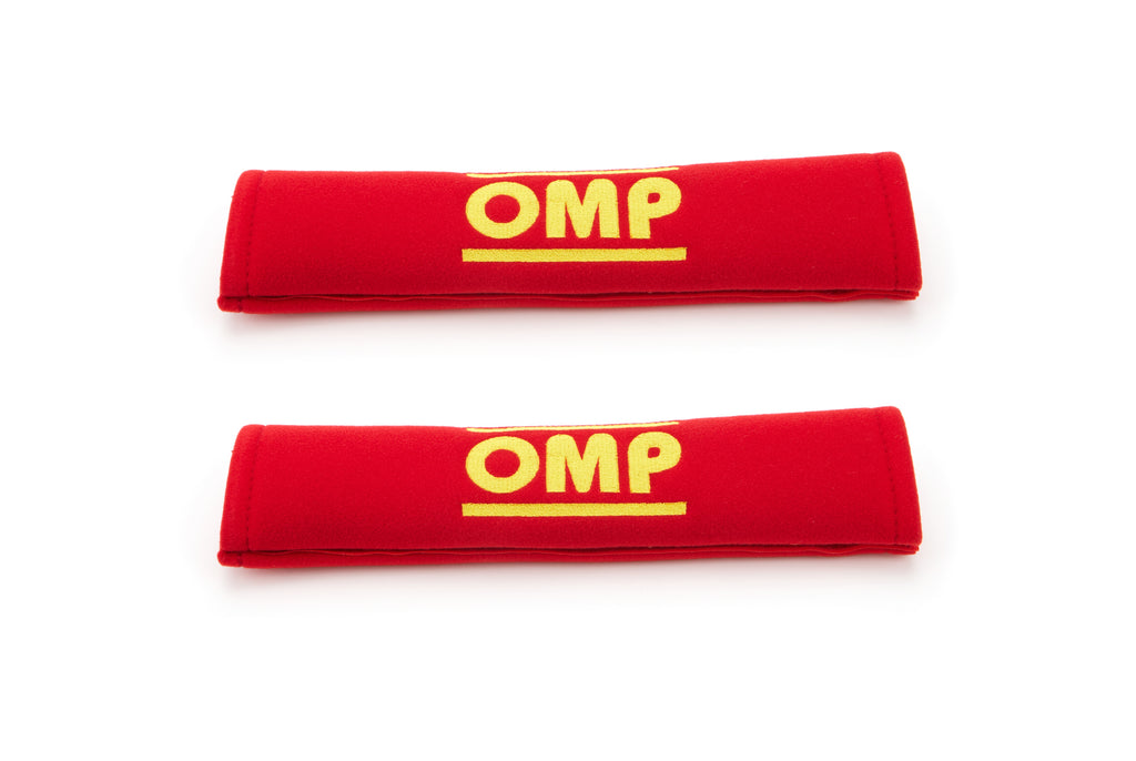 OMP RACING, INC. DB0-0450-A01-061 - Harness Pads Red Used w/ 2in Belts image