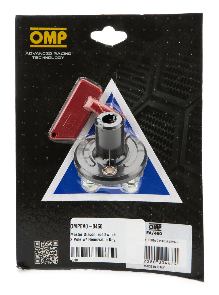 OMP RACING, INC. EA0-0460 - Master Disconnect Switch 2 Pole w/ Removable Key image