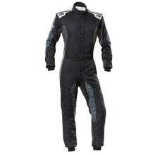 Load image into Gallery viewer, OMP RACING, INC. IA0-1864-A01-171-52 - TECNICA HYBRID OVERALL F IA 8856-2018 BLACK / SIL image