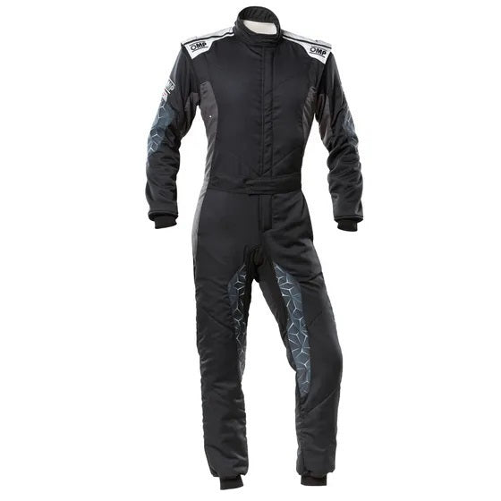 OMP RACING, INC. IA0-1864-A01-171-60 - TECNICA HYBRID OVERALL F IA 8856-2018 BLACK / SIL image