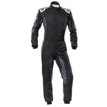Load image into Gallery viewer, OMP RACING, INC. IA0-1864-A01-171-60 - TECNICA HYBRID OVERALL F IA 8856-2018 BLACK / SIL image