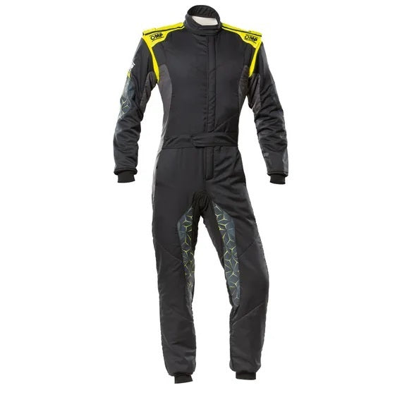 OMP RACING, INC. IA0-1864-A01-178-52 - TECNICA HYBRID OVERALL F IA 8856-2018 BLACK / FLU image