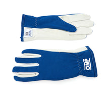 Load image into Gallery viewer, OMP RACING, INC. IB0-0702-A01-041-M - Rally Gloves Blue Size Medium image