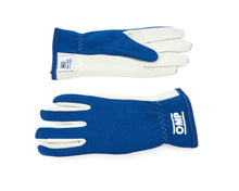Load image into Gallery viewer, OMP RACING, INC. IB0-0702-A01-041-XL - Rally Gloves Blue Size X Large image