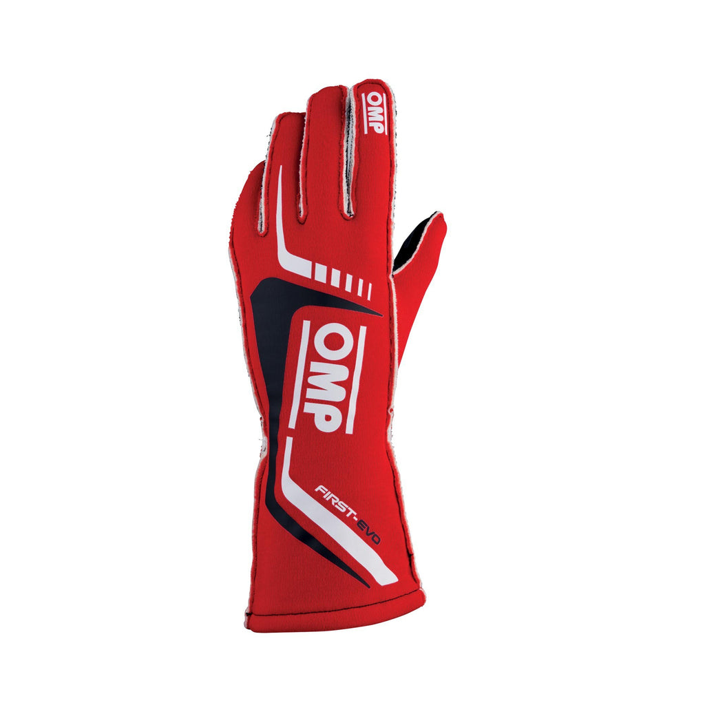 OMP RACING, INC. IB0-0767-A01-061-XL - FIRST EVO GLOVES RED SIZE XL FIA 8856-2018 image