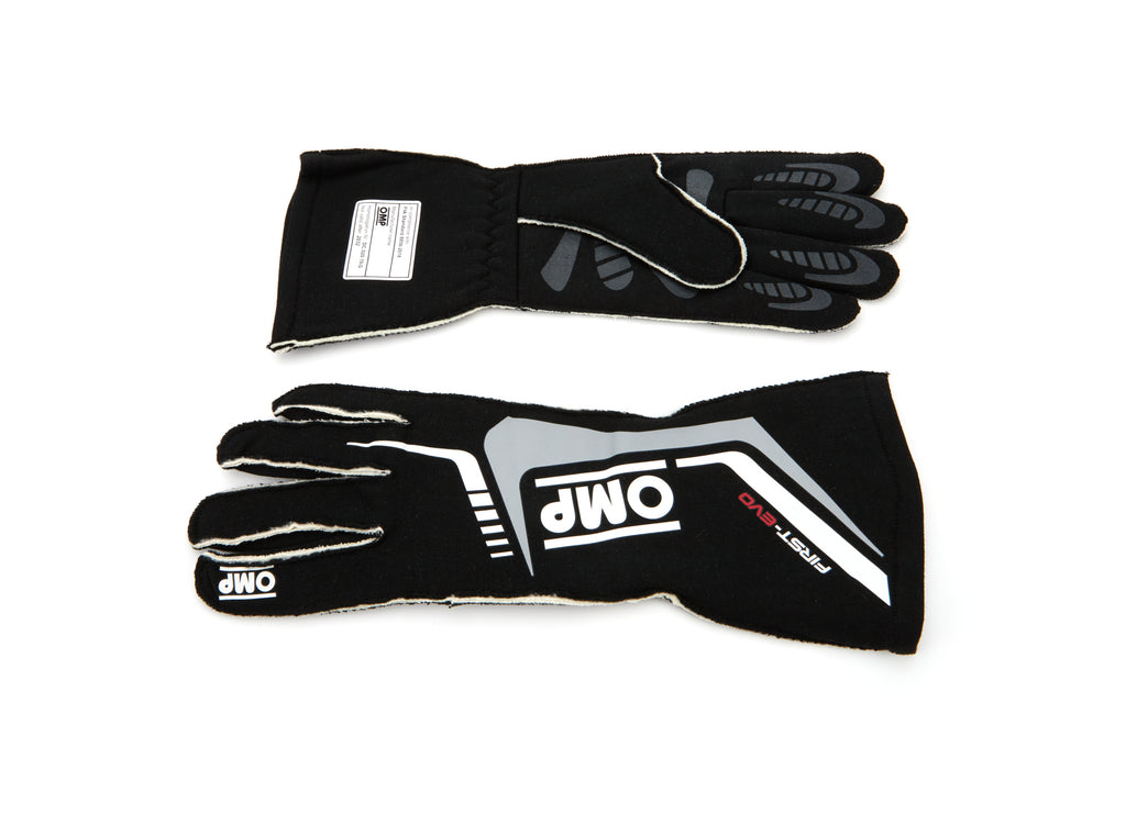 OMP RACING, INC. IB0-0767-A01-071-M - First EVO Gloves Black Medium image