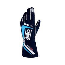 Load image into Gallery viewer, OMP RACING, INC. IB0-0767-A01-244-L - First EVO Gloves Blue Large image