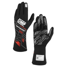 Load image into Gallery viewer, OMP RACING, INC. IB0-0777-A01-073-L - SPORT GLOVES FIA 8856-20 18 BLACK / RED SZ. L image