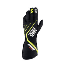 Load image into Gallery viewer, OMP RACING, INC. IB771NGIXS - One EVO X Gloves Black Flo Yellow Size XS image