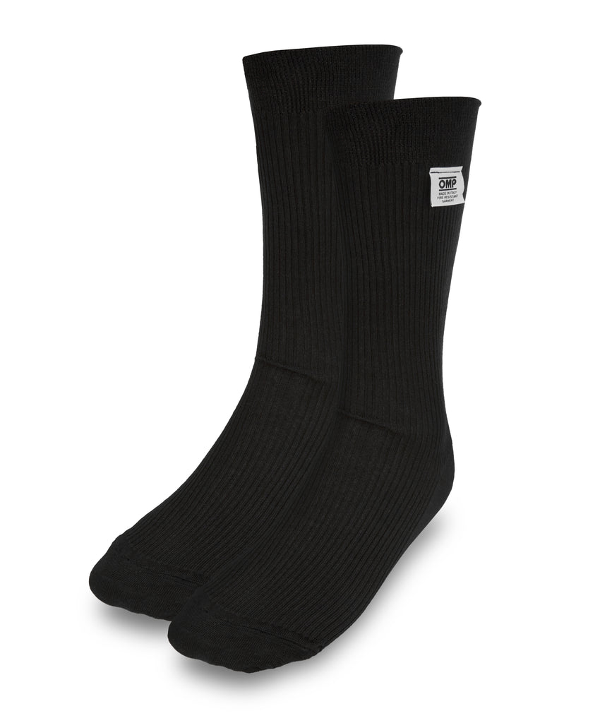 OMP RACING, INC. IE0-0762-A01-071-S - Racing Socks Black Nomex Size Small FIA image