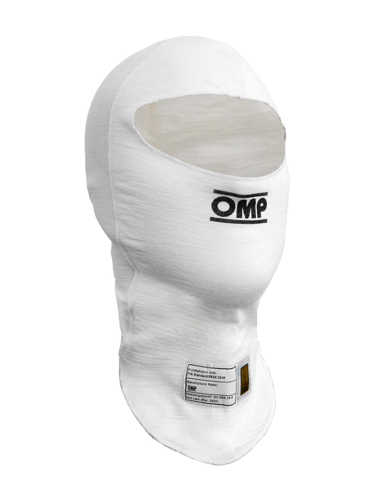 OMP RACING, INC. IE0-0794-A01-020-M - Tecnica EVO Balaclava FIA 8856-2018 White Med image