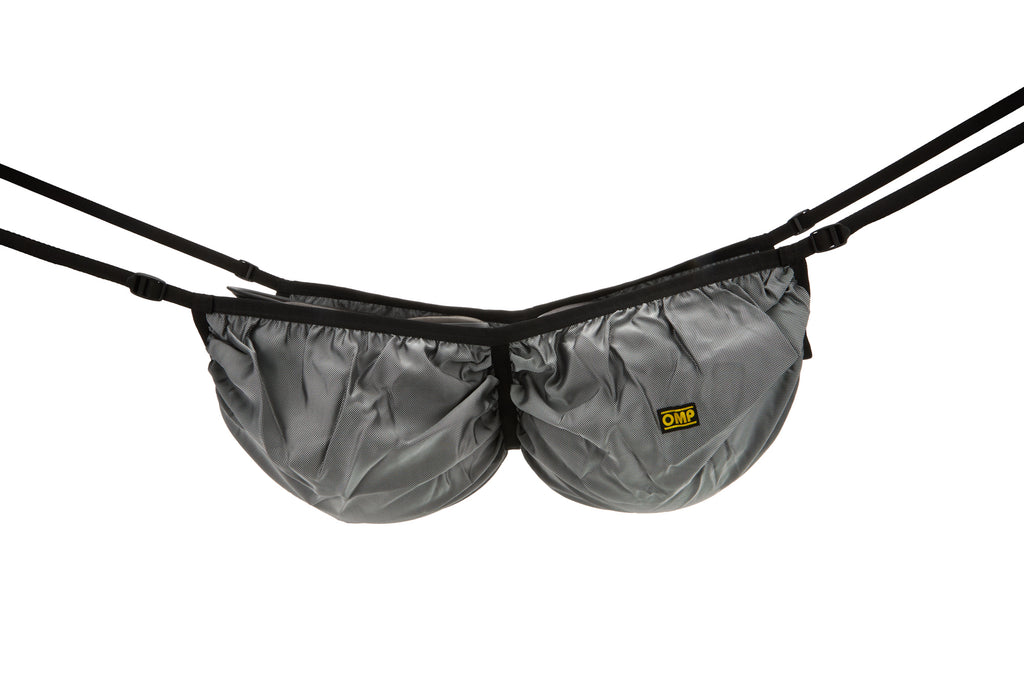 OMP RACING, INC. NA0-1858 - Carrying Net For Dual Helmets Black Polyester image