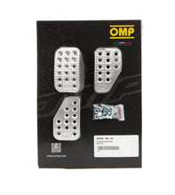 Load image into Gallery viewer, OMP RACING, INC. OA0-1000-003 - 3 Pedal Set Sandblasted Aluminum image