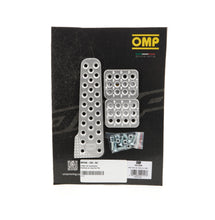 Load image into Gallery viewer, OMP RACING, INC. OA0-1020-003 - 3 Pedal Set Sandblasted Aluminum w/ Long Gas Ped image