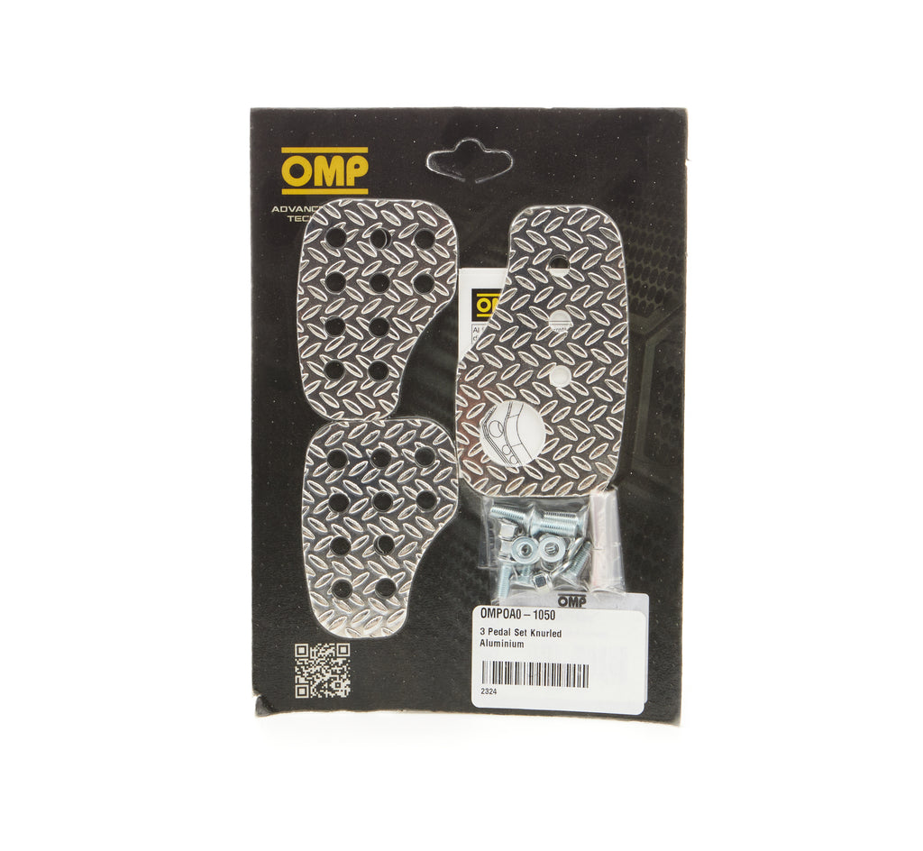 OMP RACING, INC. OA0-1050 - 3 Pedal Set Knurled Aluminium image