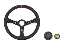 Load image into Gallery viewer, OMP RACING, INC. OD0-1956-073 - Corsica Steering Wheel Black and Red Leather image