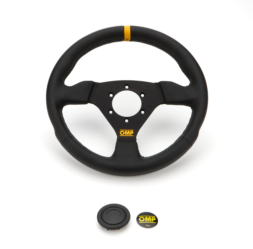 OMP RACING, INC. OD0-1976-071 - Trecento 300mm Steering Wheel Black Leather image