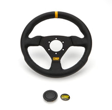Load image into Gallery viewer, OMP RACING, INC. OD0-1976-071 - Trecento 300mm Steering Wheel Black Leather image