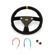 Load image into Gallery viewer, OMP RACING, INC. OD0-2042-A01-071 - 320 SP Steering Wheel Black Grip Silver Center image
