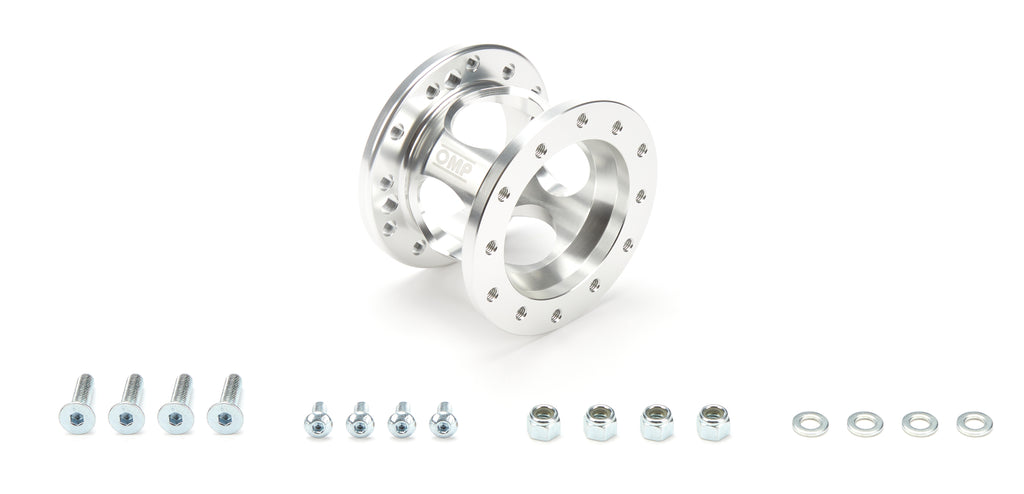 OMP RACING, INC. OS0-0023-081 - Steering Wheel Spacer Fixed Silver image
