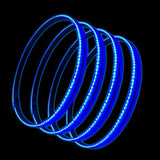 LED Illuminated Wheel Rings Blue