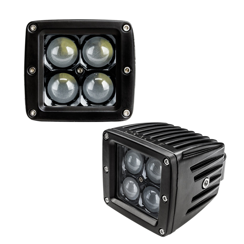 ORACLE LIGHTING 5812-001 - Black Series 7D 3in 20in LED Square Spot Light image