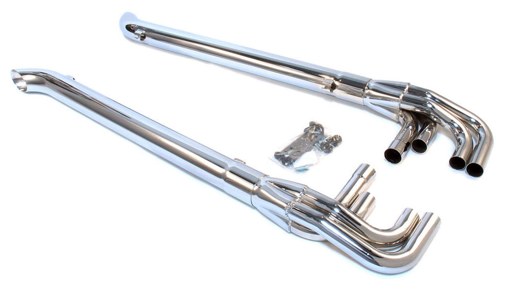 PATRIOT EXHAUST H1165 - Chrome Lake Pipes - 63in  image