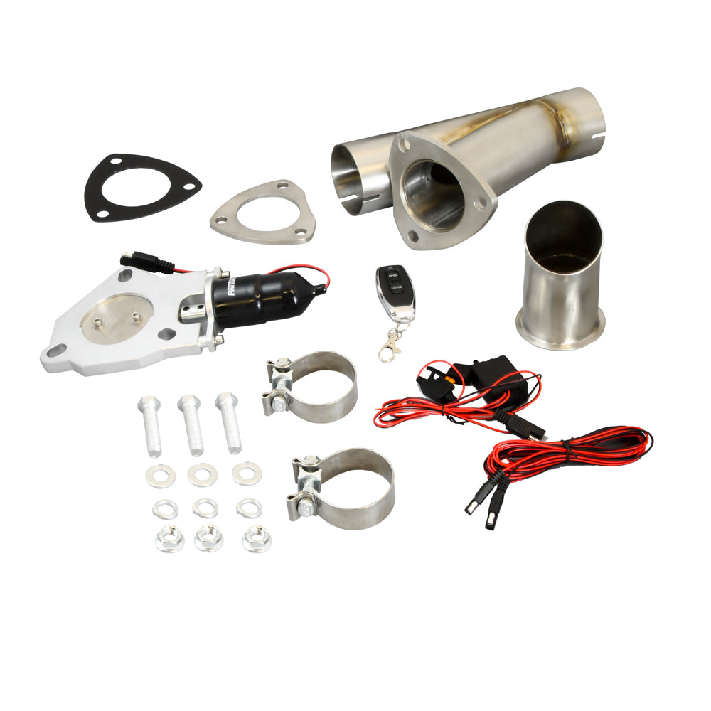 PATRIOT EXHAUST PEC250K-1 - 2.5 Electric Cutout Single System w/Remote image