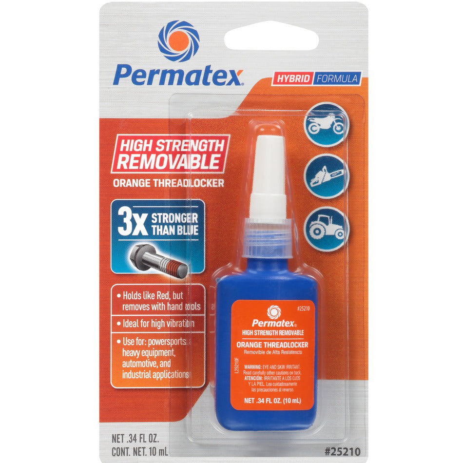 PERMATEX 25210 - High Strength Removable Orange Threadlocker 10ml image