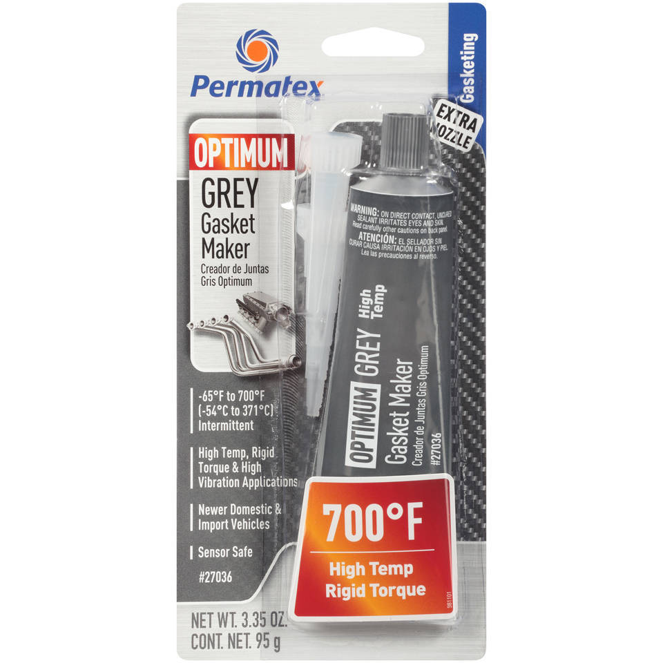 PERMATEX 27036 - Optimum Grey RTV 3 Oz. Silicone image