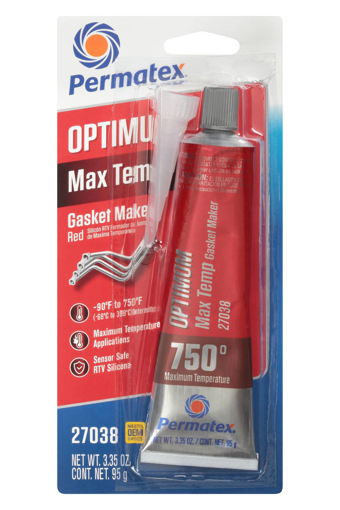 PERMATEX 27038 - Optimum Red RTV 3 Oz Silicone image