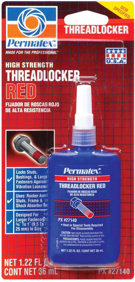 PERMATEX 27140 - Red Threadlocker 36ml Bottle image