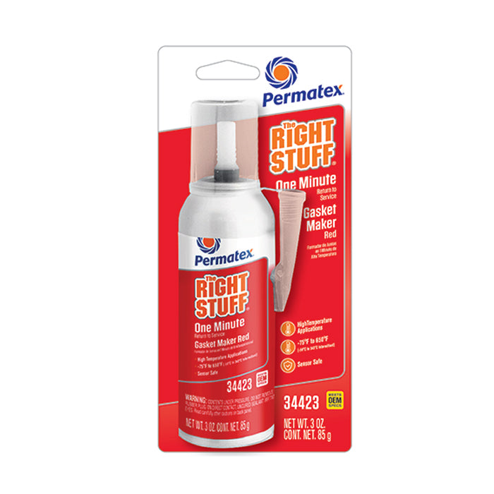 PERMATEX 34423 - Right Stuff 1 Minute Red 3oz Can image