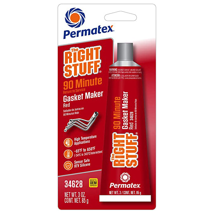 PERMATEX 34628 - Right Stuff 90 Minute Red 3oz Tube image