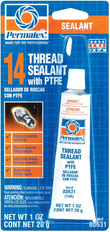 PERMATEX 80631 - 1 Oz White Thread Sealan  image