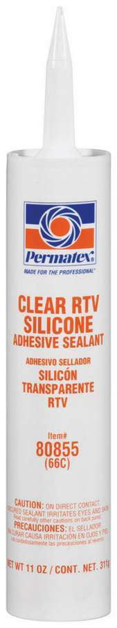 PERMATEX 80855 - Clear Silicone 11 Oz  image