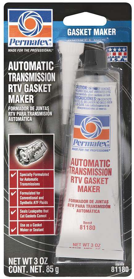 PERMATEX 81180 - Auto Transmission RTV Sealant 3oz image