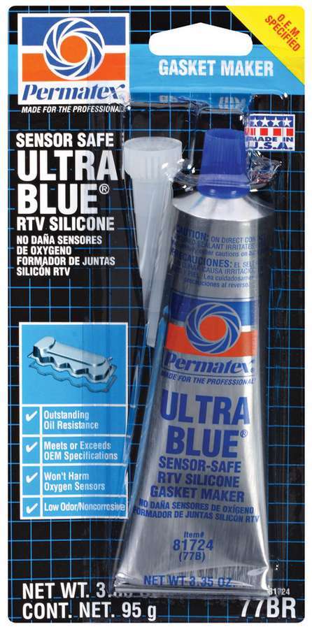 PERMATEX 81724 - Ultra Blue Gasket Maker 3oz Carded Tube image