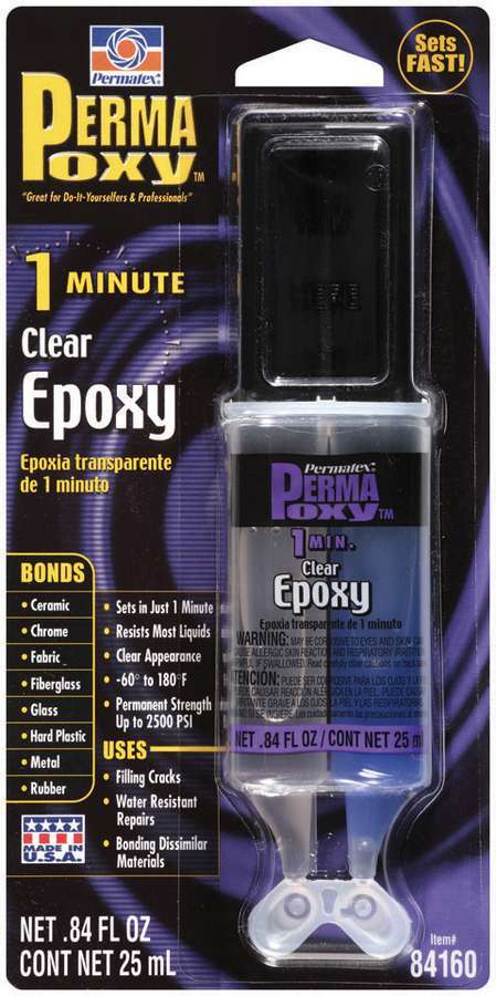 PERMATEX 84160 - Permapoxy 1 Minute Epoxy 25ml. image