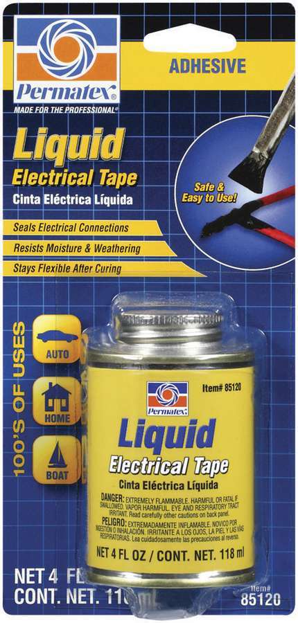 PERMATEX 85120 - Liquid Electric Tape 4oz Can w/Brush image