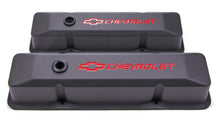 Load image into Gallery viewer, PROFORM 141-116 - SBC Blk Crinkle Die Cast V/C&#39;s - Tall w/Baffle image