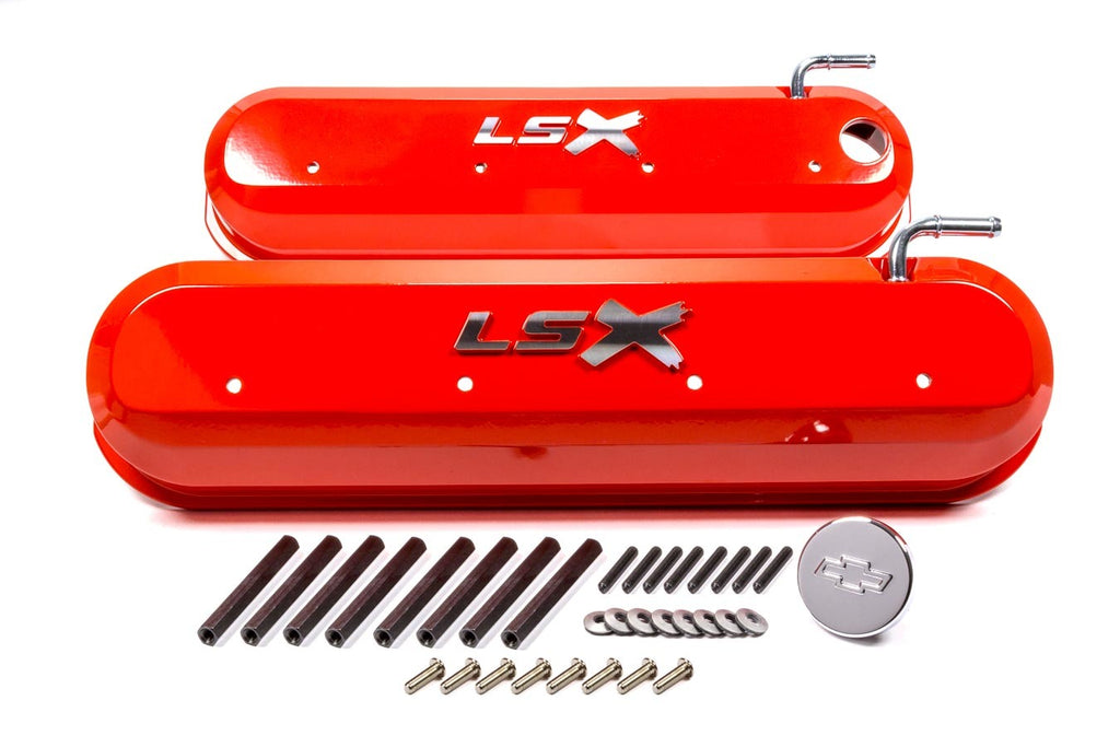 PROFORM 141-257 - GM LS Valve Covers - Slant Edge - Orange image