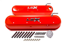 Load image into Gallery viewer, PROFORM 141-257 - GM LS Valve Covers - Slant Edge - Orange image