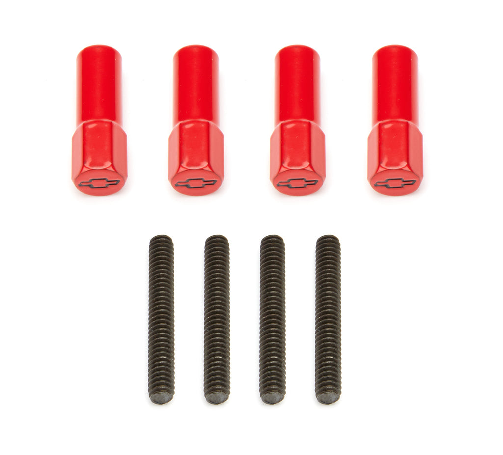 PROFORM 141-602 - Mini Valve Cover Nuts Red Bowtie Emblem image