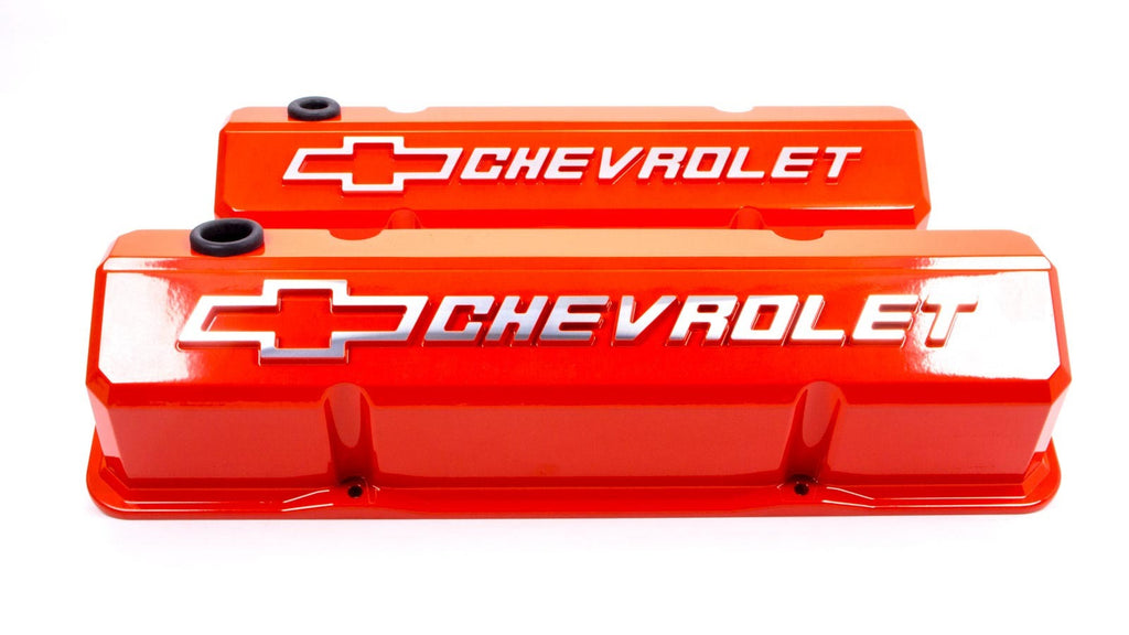 PROFORM 141-924 - SBC Slant Edge Chevy Orange V/C Tall Rec Logo image