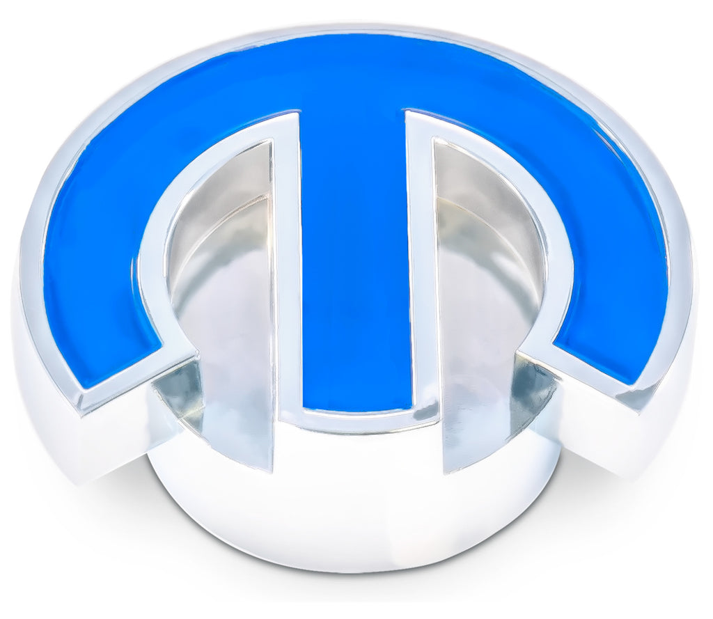 PROFORM 440-337 - Mopar Deluxe Air Cleaner Nut Chrome w/Blue Emblem image